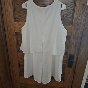 Dokotoo White Sleeveless Dress/Romper